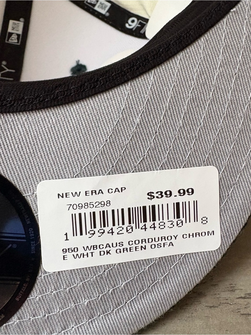 RARE New Era 9Fifty Chrome WBC Baseball Team Australia Corduroy SnapBack Hat - Picture 8 of 8